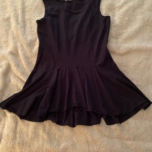 Black peplum top
